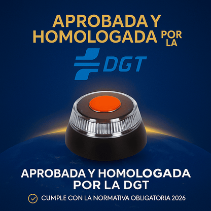 Baliza de Luz Emergencial V16 con Geolocalización – Obligatoria en 2026 (Aprobada por la DGT)