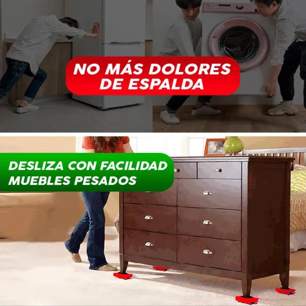 Kit Mueve Muebles 5 en 1 –  Transporta Muebles Pesados Fácil y Rápido (REBAJAS DE ENERO)
