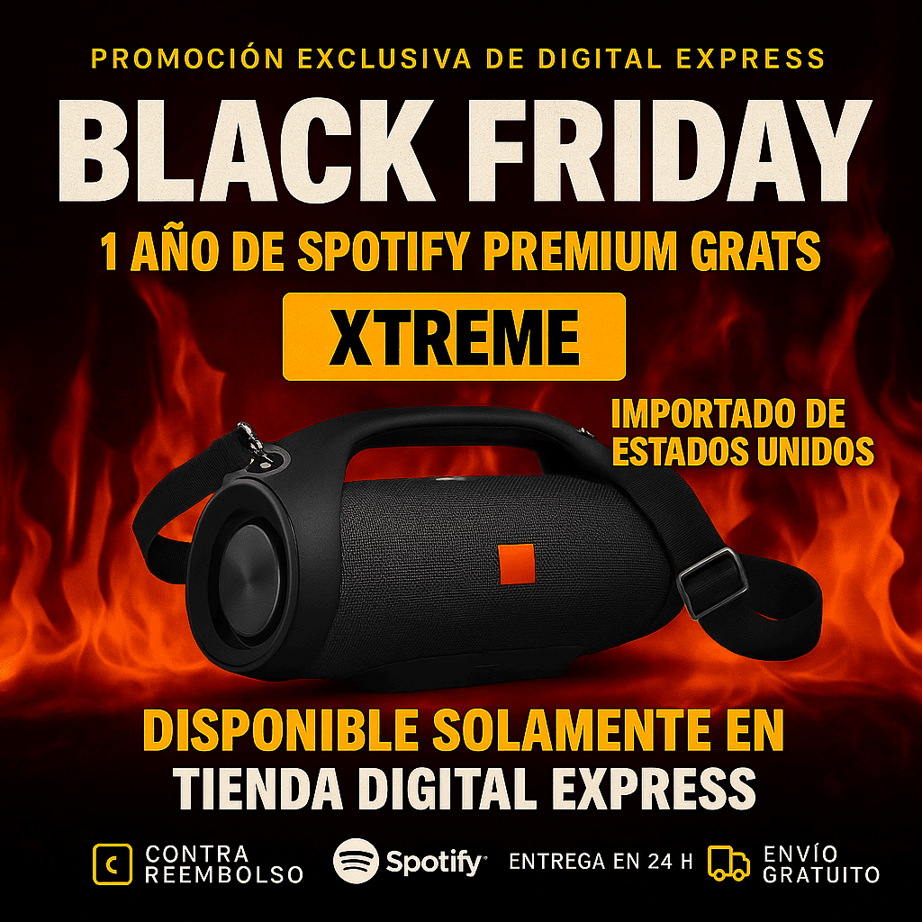 🔥Black Friday🔥 POTENCIA Y SONIDO INCREÍBLE ¡El ALTAVOZ XTREME 3 XL HA LLEGADO +1 Año de Suscripción a Spotify Premium Gratis