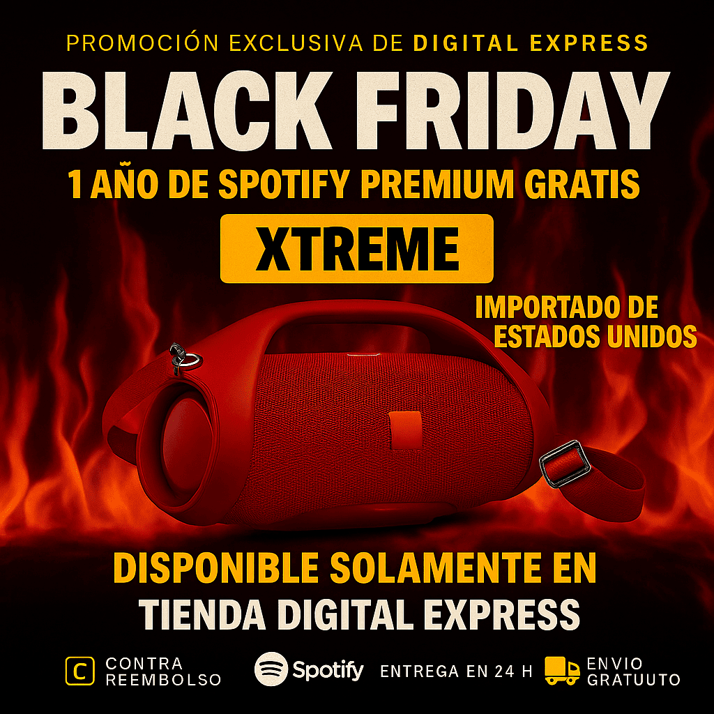 🔥Black Friday🔥 POTENCIA Y SONIDO INCREÍBLE ¡El ALTAVOZ XTREME 3 XL HA LLEGADO +1 Año de Suscripción a Spotify Premium Gratis