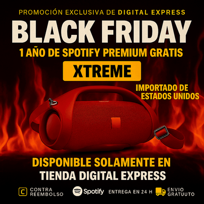 🔥Black Friday🔥 POTENCIA Y SONIDO INCREÍBLE ¡El ALTAVOZ XTREME 3 XL HA LLEGADO +1 Año de Suscripción a Spotify Premium Gratis